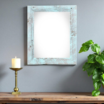 22" x 28" Blue Wood Hanging Picture Frame