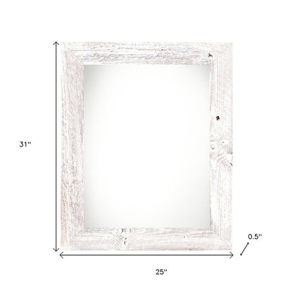 22" x 28" White Wood Hanging Picture Frame