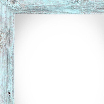 24" x 30" Blue Solid Wood Hanging Picture Frame