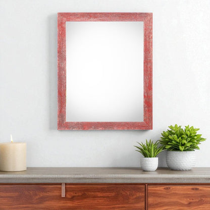 24" x 30" Red Solid Wood Hanging Picture Frame