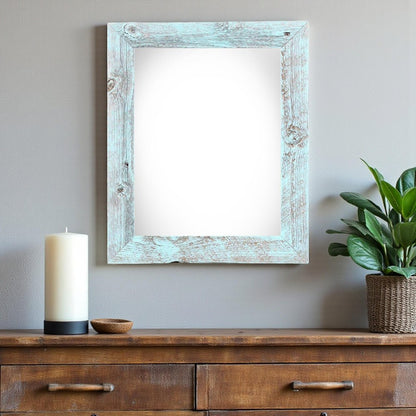 24" x 36" Blue Wood Hanging Picture Frame