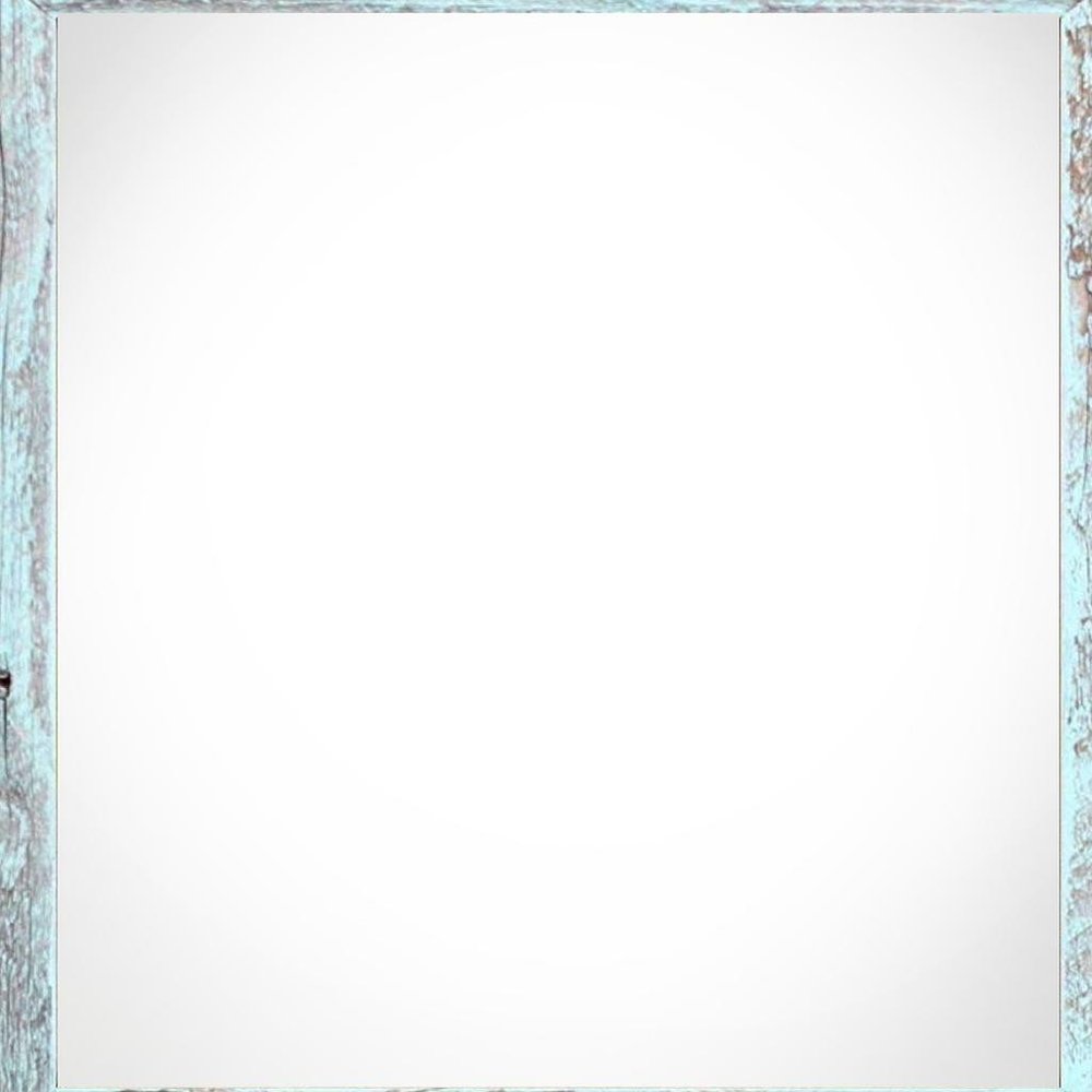 4" x 4" Blue Solid Wood Tabletop Picture Frame