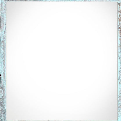 4" x 4" Blue Solid Wood Tabletop Picture Frame