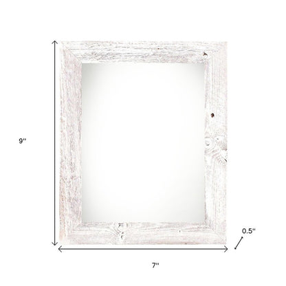 4" x 6" White Solid Wood Tabletop Picture Frame