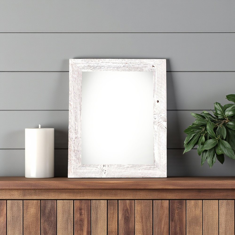 4" x 6" White Solid Wood Tabletop Picture Frame