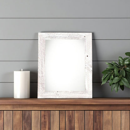 4" x 6" White Solid Wood Tabletop Picture Frame