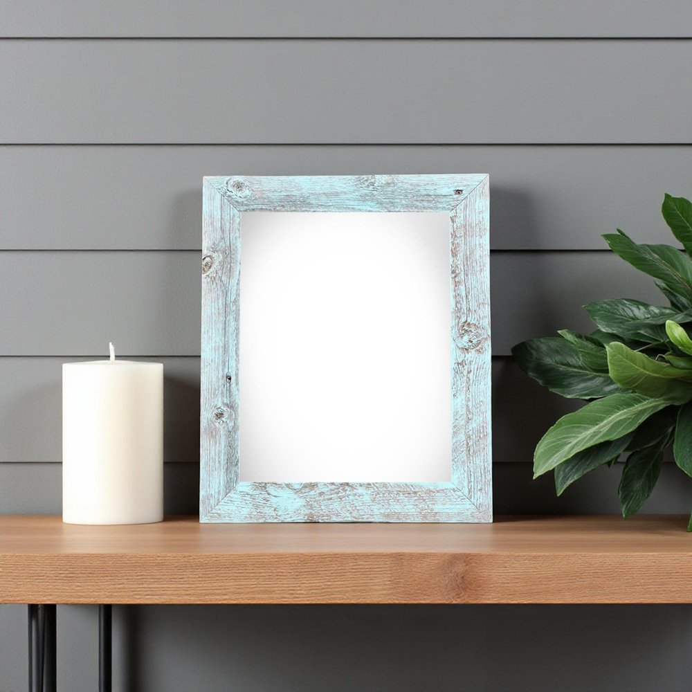5" x 7" Blue Wood Tabletop Picture Frame