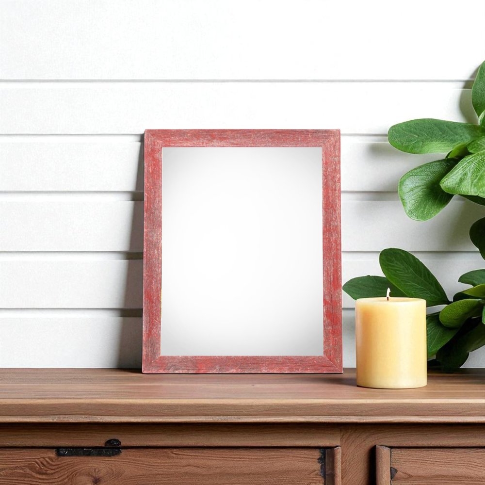 8" x 10" Red Wood Tabletop Picture Frame