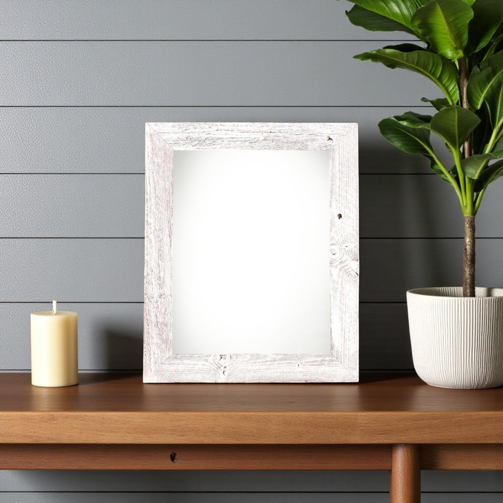 8" x 10" White Wood Tabletop Picture Frame