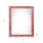 9" x 12" Red Wood Hanging Picture Frame
