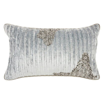 12" X 20" Periwinkle Cotton Throw Pillow