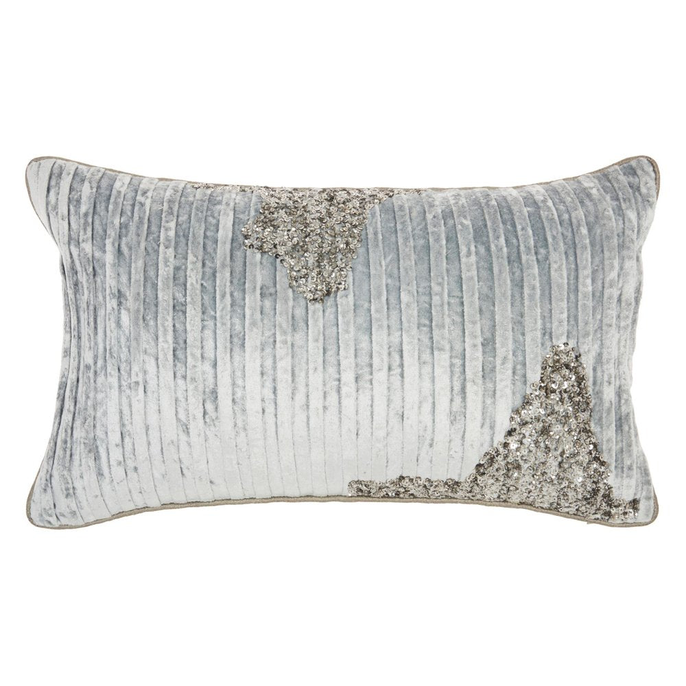 12" X 20" Periwinkle Cotton Throw Pillow