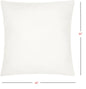 20" X 20" Choice White Square Pillow Insert