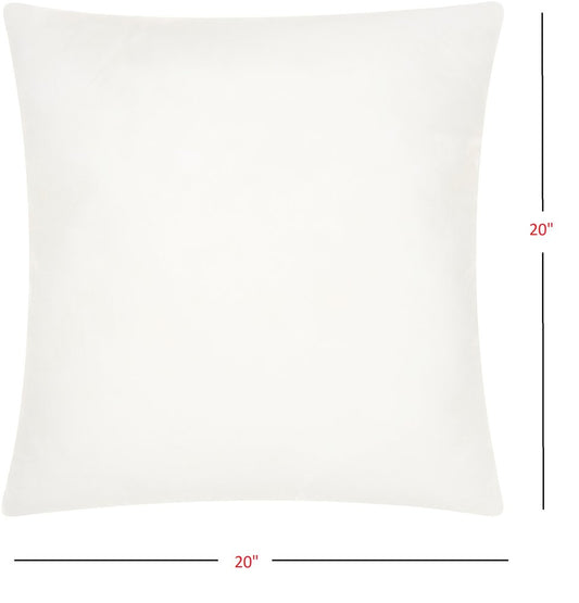 20" X 20" Choice White Square Pillow Insert