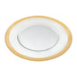 13" Clear And Gold Glass Charger Plate