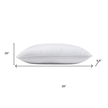 100% Cotton Lux Sateen Down Alternative Medium Hypoallergenic Standard Size Bed Pillow