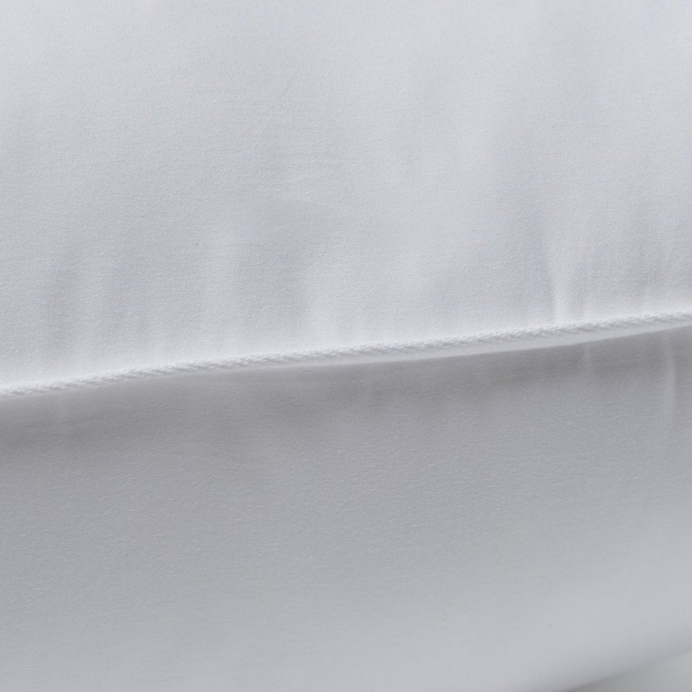 Set Of 2 Lux Sateen Down Alternative Queen Size Medium Pillows