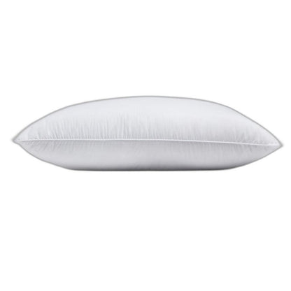 Set Of 2 Lux Sateen Down Alternative King Size Medium Pillows