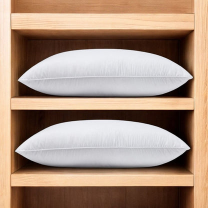 Set of Two Down Alternative Firm Queen Size Bed Pillows