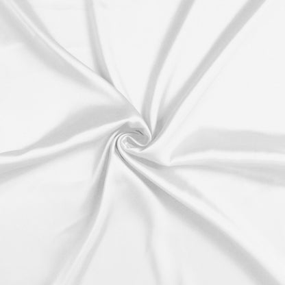 White Dreamy Set Of 2 Silky Satin King Pillowcases