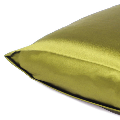 Lemongrass Dreamy Set Of 2 Silky Satin King Pillowcases