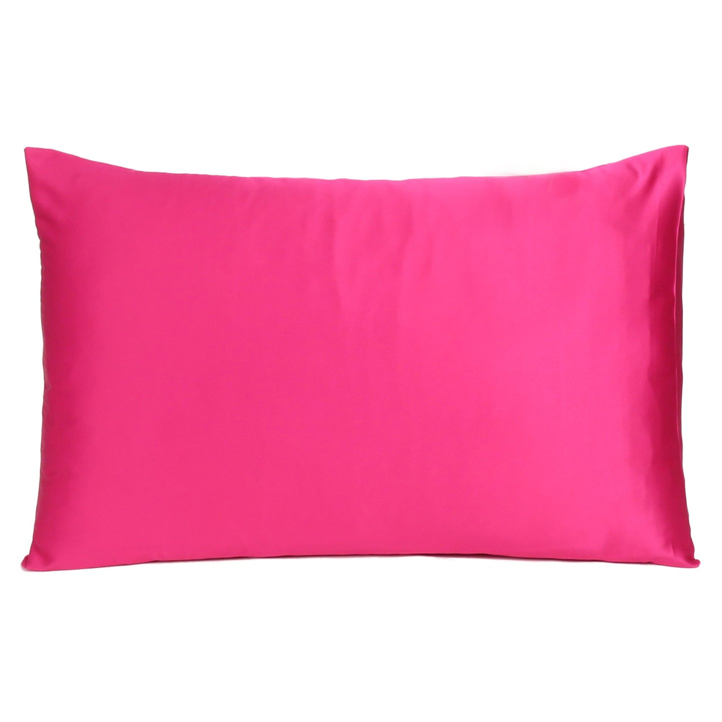 Fuchsia Dreamy Set Of 2 Silky Satin King Pillowcases