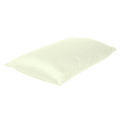 Ivory Dreamy Set Of 2 Silky Satin King Pillowcases