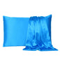 Blue Dreamy Set Of 2 Silky Satin Standard Pillowcases