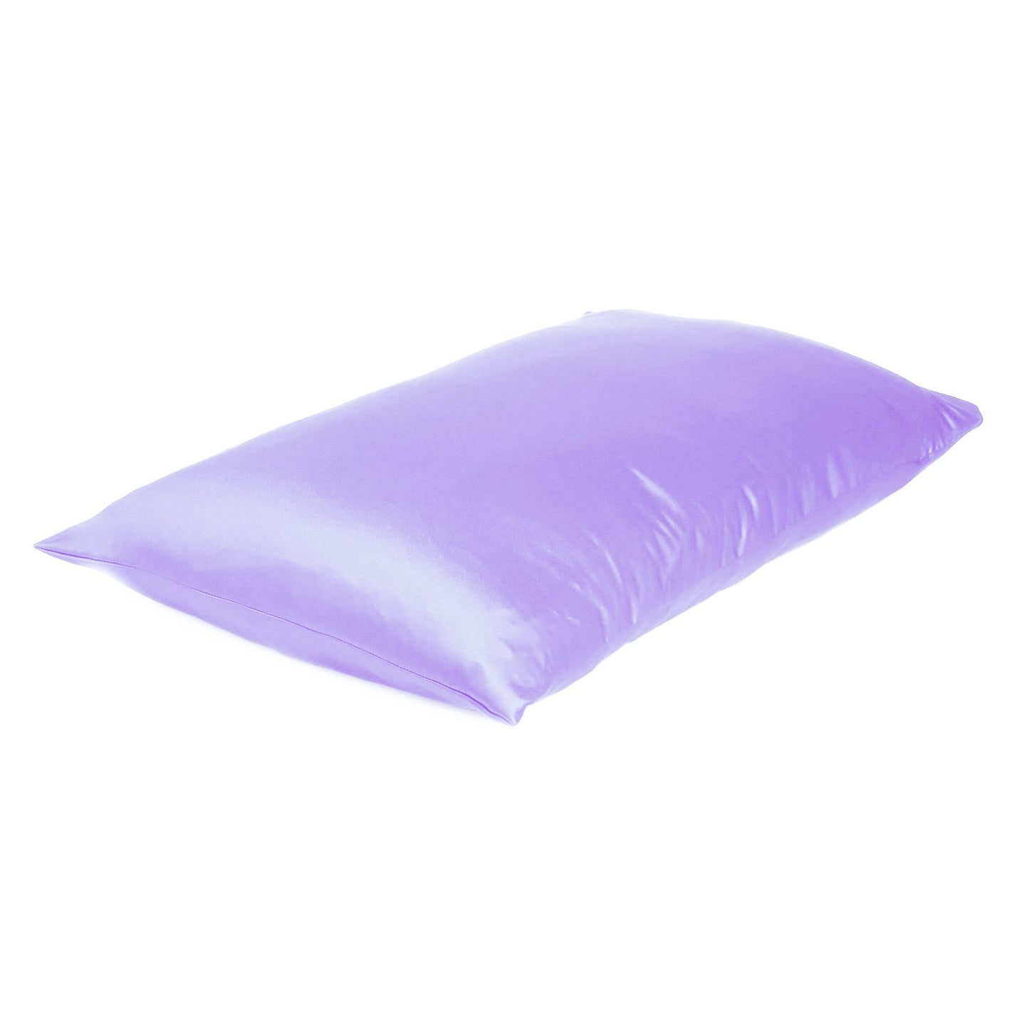 Purple Dreamy Set Of 2 Silky Satin Standard Pillowcases