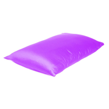 Violet Dreamy Set Of 2 Silky Satin Standard Pillowcases