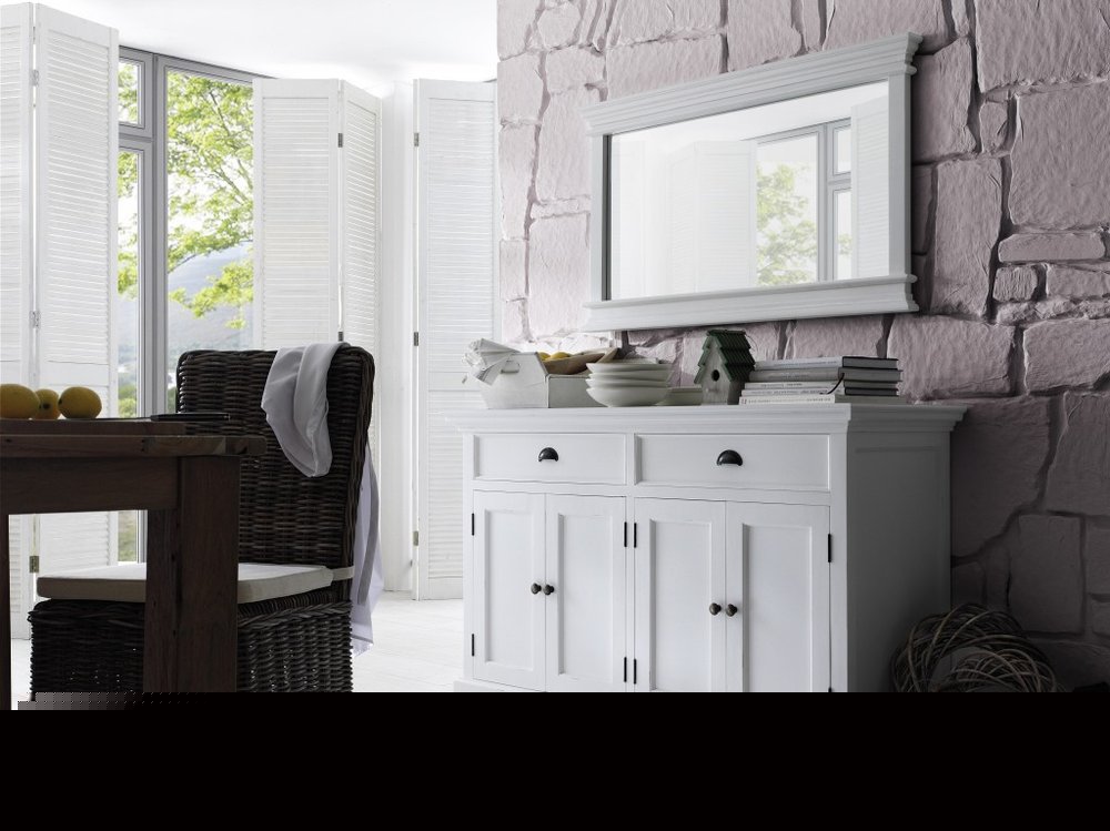 Modern Farmhouse White Buffet Server