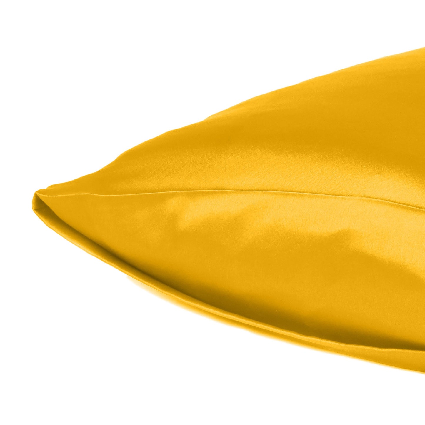 Goldenrod Dreamy Set Of 2 Silky Satin Queen Pillowcases