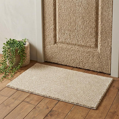 3' X 5' Beige Shag Hand Tufted Area Rug