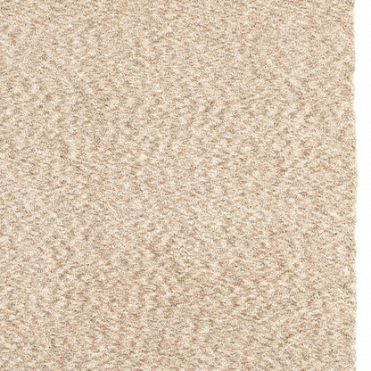 3' X 5' Beige Shag Hand Tufted Area Rug