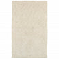 3' X 5' Ivory Shag Hand Tufted Area Rug