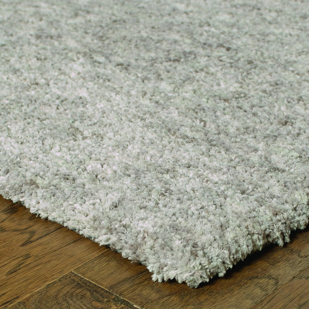 8' X 11' Modern Shaggy Soft Gray Indoor Area Rug