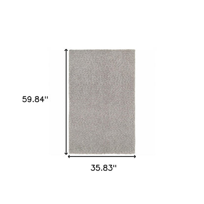 8' X 11' Modern Shaggy Soft Gray Indoor Area Rug