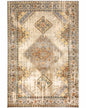 2' X 8' Gray And Beige Aztec Pattern Runner Rug