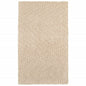 3' X 5' Beige Shag Hand Tufted Area Rug