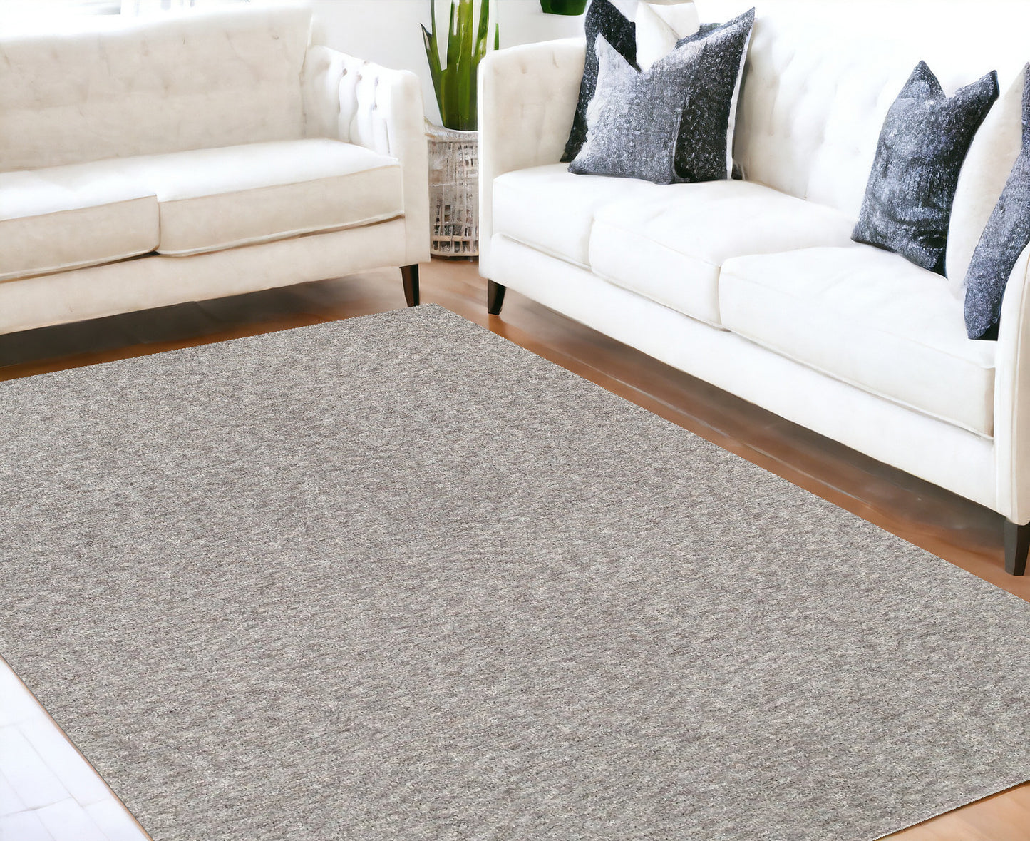 8' X 11' Modern Shaggy Soft Gray Indoor Area Rug