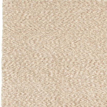 3' X 5' Beige Shag Hand Tufted Area Rug