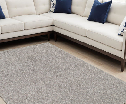 8' X 11' Modern Shaggy Soft Gray Indoor Area Rug