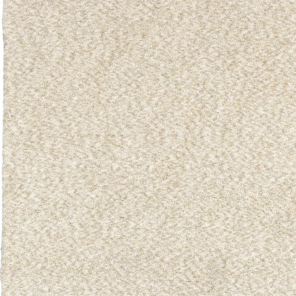 10' X 13' Modern Shag Ivory Indoor Area Rug