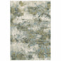 3' X 5' Blue Green Power Loom Area Rug
