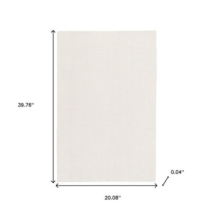 2' x 3' Beige Non Slip Rug Pad