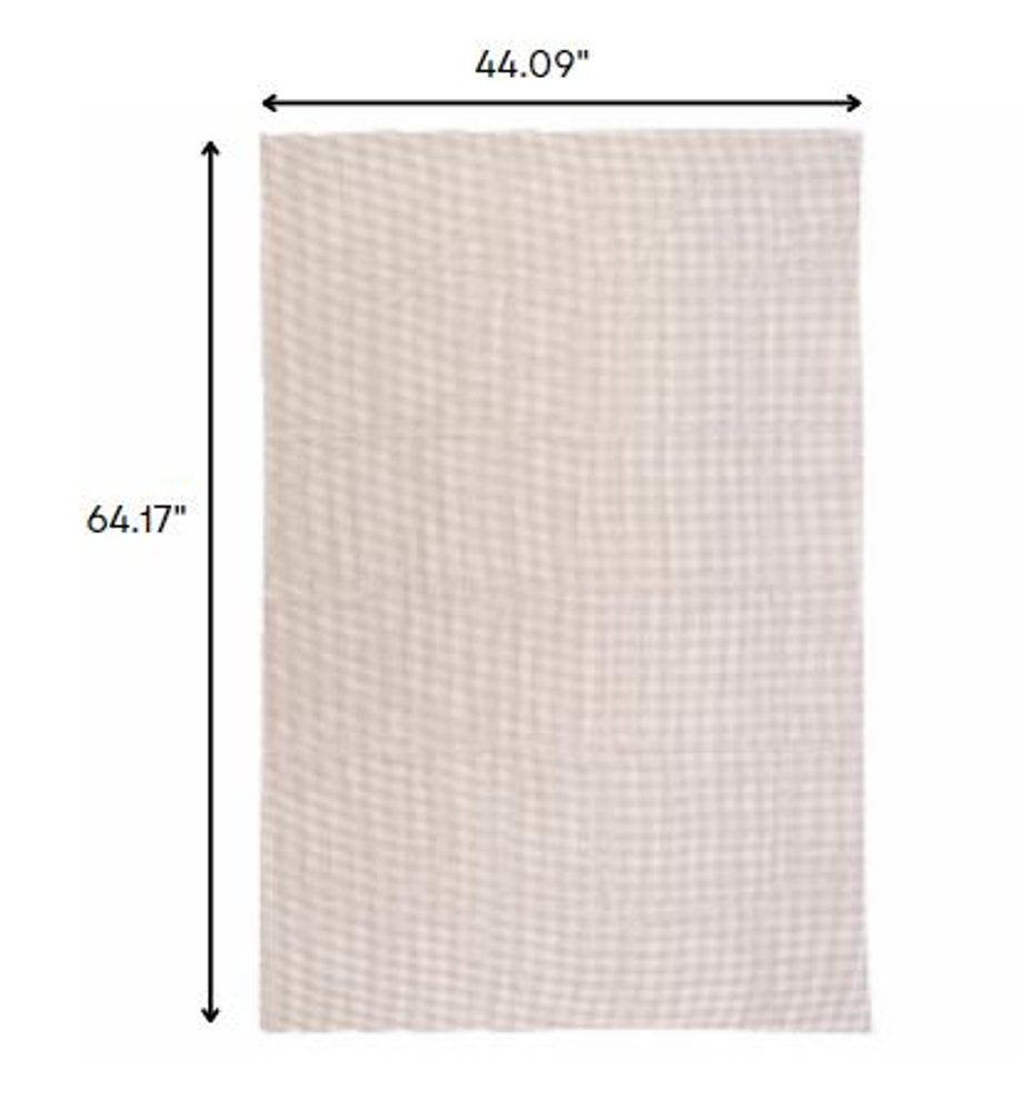 2' x 3' Brown Non Slip Indoor Outdoor Rug Pad