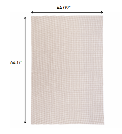 2' x 3' Brown Non Slip Indoor Outdoor Rug Pad