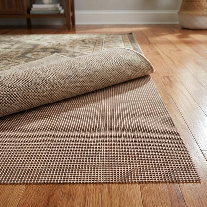 2' x 3' Brown Non Slip Indoor Outdoor Rug Pad