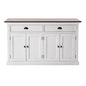 Modern Farmhouse Brown And White Buffet Server