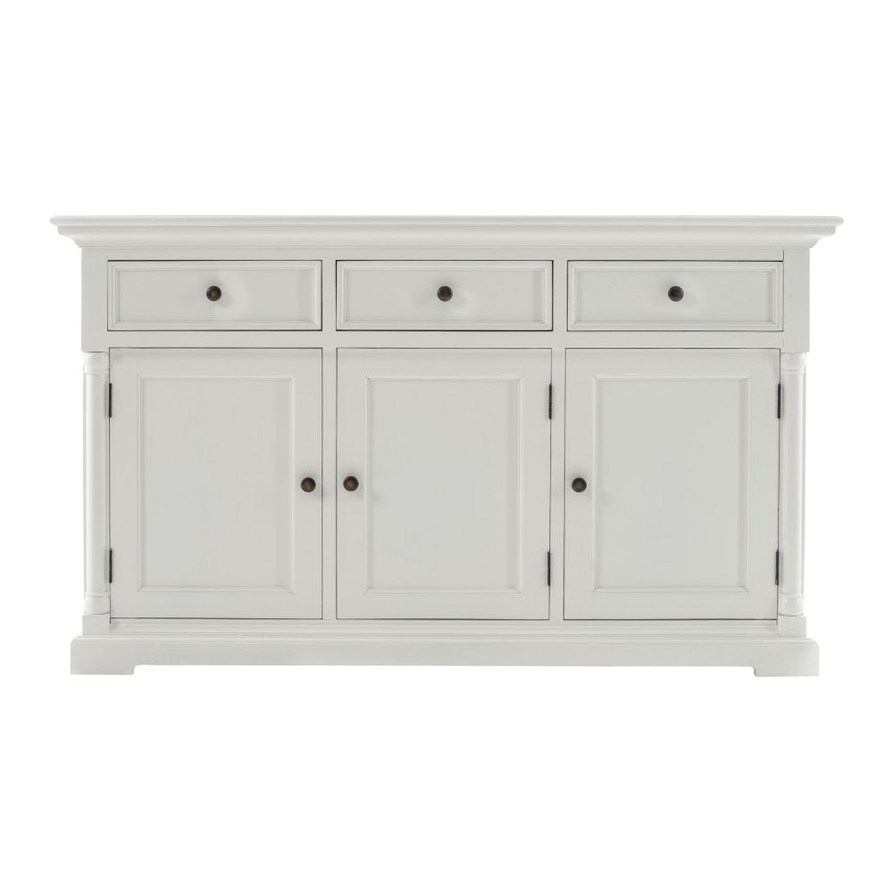 Modern Farm White Three Door Buffet Server